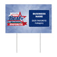 Double-Sided Yard Sign w/ Stake
