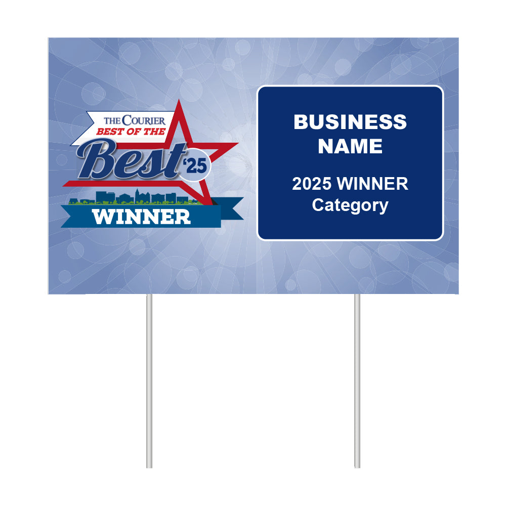 Double-Sided Yard Sign w/ Stake