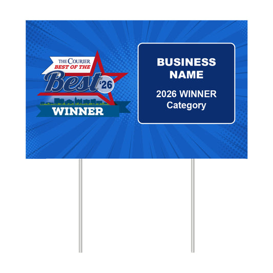 Double-Sided Yard Sign w/ Stake